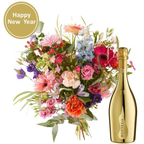 Bouquet Happy New Year + Bubbles (Small)