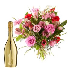 Bouquet "Sparkling Love" + Bottega Gold Prosecco (Small)
