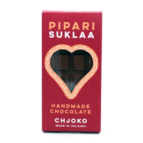 Pepper chocolate bar. Chjoko