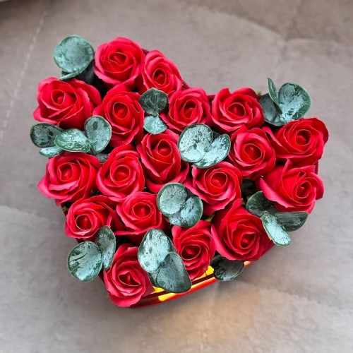Box with Soap Flowers 