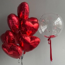 Set of Balloons for Valentine's Day