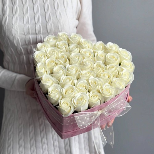Box with Soap Flowers 