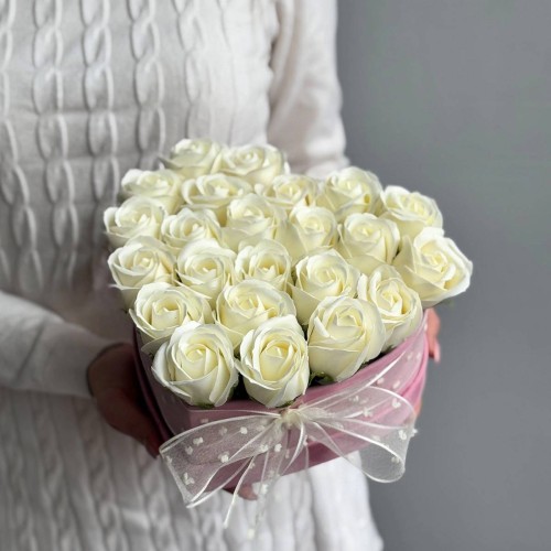 Box with Soap Flowers 