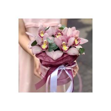 Box of Pink Orchids