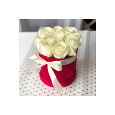 White Roses in a Box 