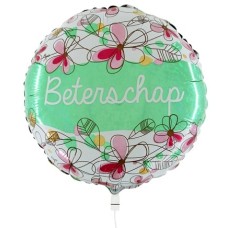 Get Well Soon Flowery Balloon