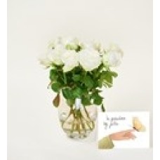 Letterbox flowers Roses White