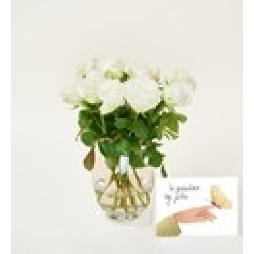 Letterbox flowers Roses White