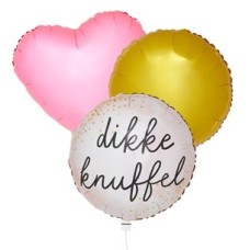 Balloon Bunch Big Cuddly Pink Gold