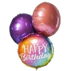 Bunch of balloons Ombre Happy Birthday