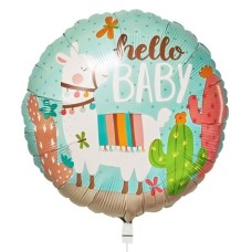 Balloon Llama Hello Baby