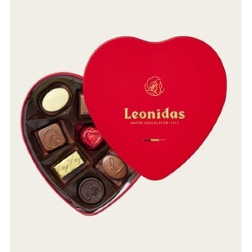 Leonidas Chocolate Bonbons Heart Box 9 pieces