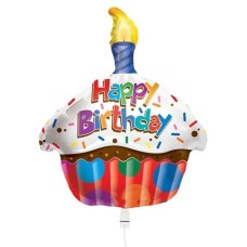 Balloon Happy Birthday Cupcake