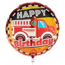Balloon Happy Birthday Fire Truck
