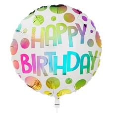 Birthday Balloon Happy Birthday Polka Dots