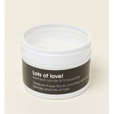 Rockstyle Scented Candle with Rose Quartz - Lots of Love