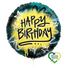 Balloon Happy Birthday Graffiti Eco