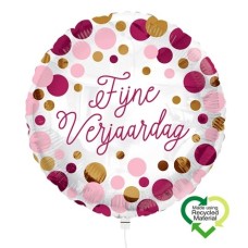 Balloon Happy Birthday Pink and Gold Eco
