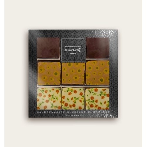 Chocolate Bijenkorf Bonbons Box 9 Pieces
