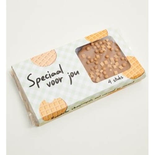 Stroopwafels Caramel with Sea Salt and Fudge Cubes 4-pack