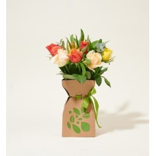 Flowers Mailbox Bouquet Vase Bag Orange Roses