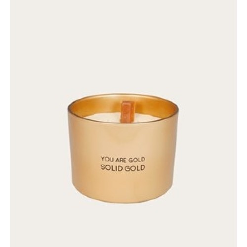 My Flame Scented Candle You Are Gold with Wax Gold Bar
