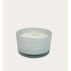 My Flame Scented Candle You are Amazing with Rock Crystal