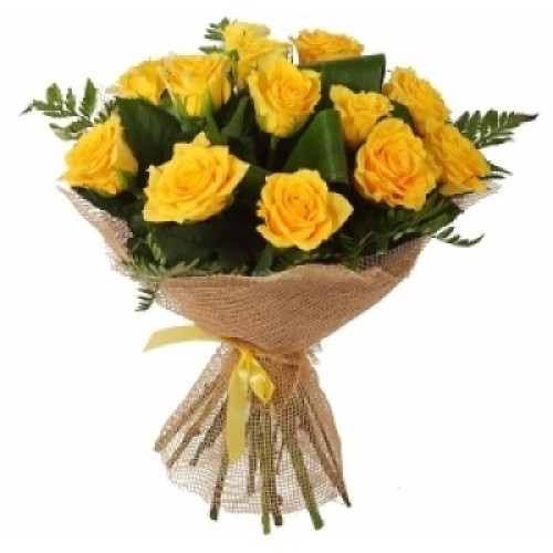 12 Yellow Roses
