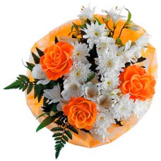 Orange & White Bouquet