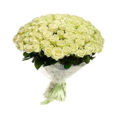 White Roses Flower Bunch