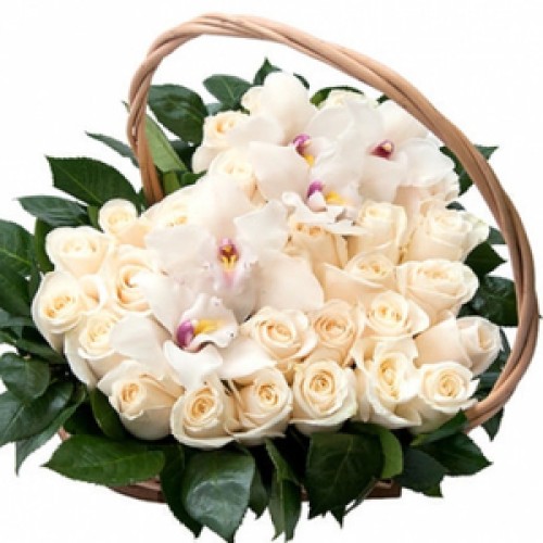 A basket of flowers