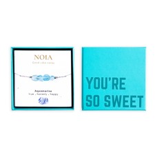 Noia Jewelery | Bracelet Agate | Silver colored