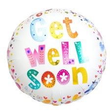 Balloon colorful 'Get well soon'