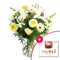 Bouquet Valuable White | Thanks chocolate 250g