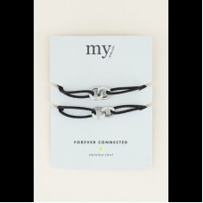 My Jewelery | bracelet Forever Connected | black