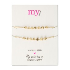 My Jewelery | bracelet sisters | golden