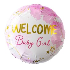 Balloon 'Welcome baby girl'