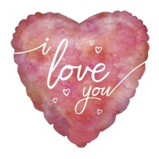 Balloon pink heart 'I love you'