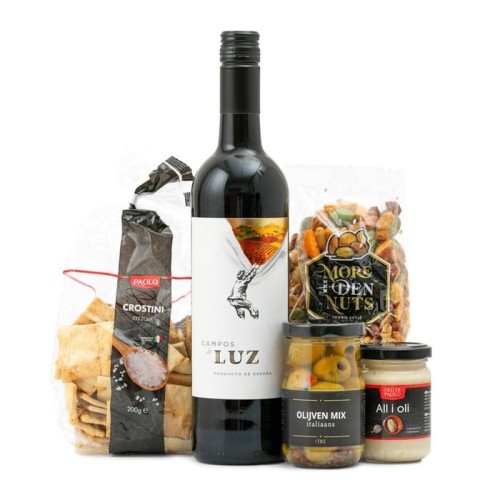 Drinks package - Red wine and Delicatessen