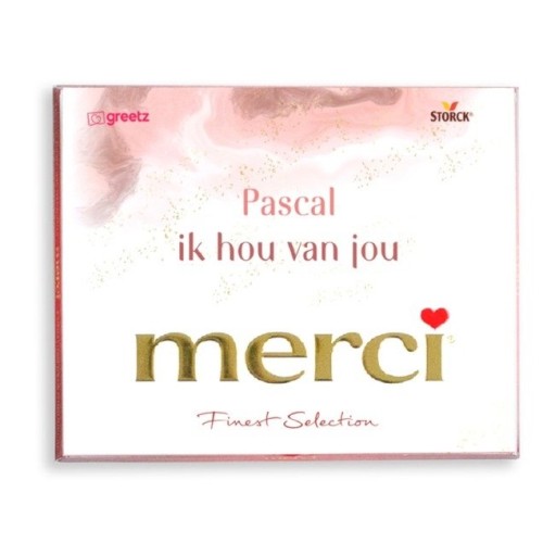 Thanks assortment | I love you with own name | 250gr