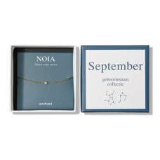 Noia Jewelery | September birthstone bracelet | Gold colored