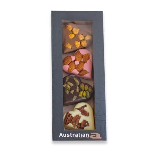 Australian | 4 Hearts | Milk, Pure, White, Strawberry