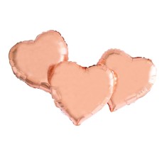 Bunch of balloons | hearts | rose gold