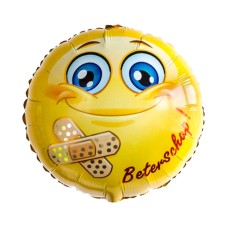 Balloon smiley 'Get well soon'