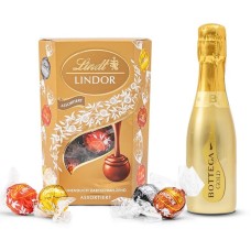 Bottega Prosecco - 20cl - Lindt LINDOR - 200gr