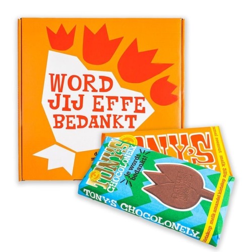 Tony's Chocolonely | Gift box Thank you | 2 bars