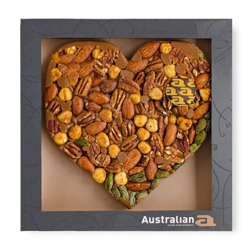 Australian Heart | Milk chocolate & nuts