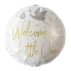 Balloon 'Welcome little one with stork'