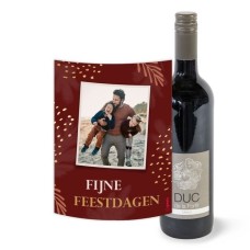 Duc de la Foret - Merlot - Happy Holidays with your own photo - 750 ml