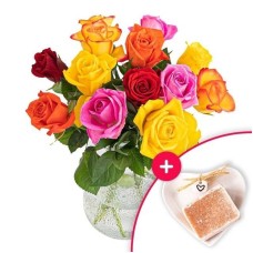 Letterbox gift set roses with scent block